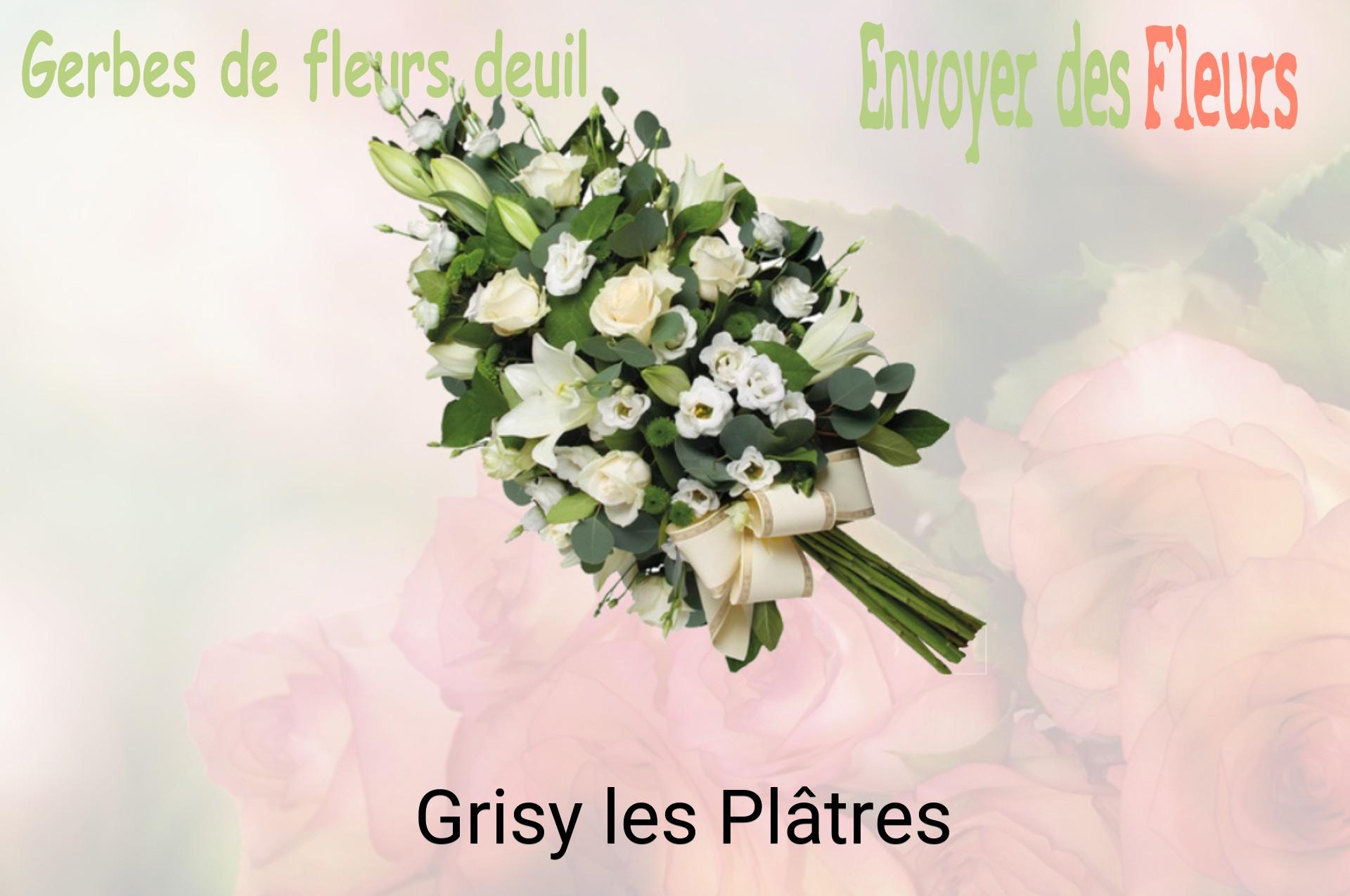 Gerbe de fleurs de deuil livrée à Grisy-les-Plâtres